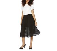 Cutie London Mesh A-Line Midi Skirt In Black Black 16