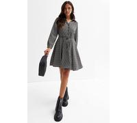 Cutie London Mini Shirt Polka Dress In Pink In Black Black 8