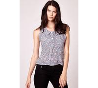 Cutie London Peter Pan Fitted Blouse In Navy Navy 10