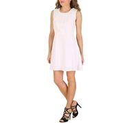 Cutie London Pleated Front Dress In White White 12