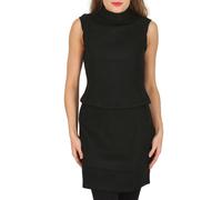 Cutie London Structured Sleeveless High Neck Fitted Top In Black Black 10