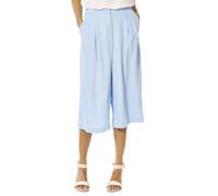 Cutie London Tailored Front Fasten Culottes With Pockets In Blue Blue