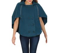 Cutie London Women's Bat Wing Cape Jacket in Teal | Size: 10 Cutie London Teal 10
