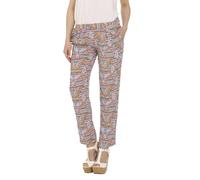 Cutie London Women's Comfortable Printed Holiday Trousers in Pink | Size: 10