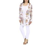 Cutie London Women's Cutie Floral Print Kimono in Cream | Size: 8 Cutie London Cream 8