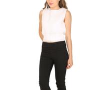 Cutie London Women's Grid Textured Top in White | Size: 10 Cutie London White 10