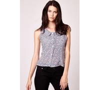 Cutie London Women's Peter Pan Fitted Blouse in Navy | Size: 10 Cutie London Navy 10