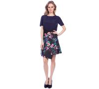 Cutie London Wrap Over Floral Skirt In Black Black 8