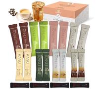 CUTIE MANGO Maxim KANU Premium Korean Instant Coffee Sampler Latte & Americano Assortment Café Style Camping Party Easy-to-Mix Single Serve Packets 20 Variety Pack