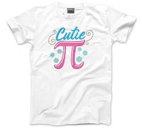 Cutie Pi - Kids T-Shirt - Number Day 2025 Pi Day School Maths Day Top Numeracy Day Tee Mathematics Lover 7-8 Years White