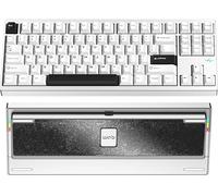 CutiePcs WOBKEY Crush 80 Reboot CNC Aluminum Mechanical Keyboard, Magnetic Ball-Catch Design, Triple-Mode Connectivity, HMX Frost Switches (Lite) / Kailh Cocoa Switches (Pro) (Pro Silver)