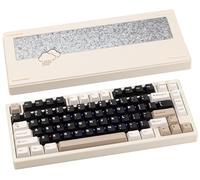 CutiePcs WOBKEY Rainy 75 Aluminum Cocoa Switch Mechanical Keyboard with Superior Acoustics, Wired, BT, 2.4G wireless Connectivity (Pro - White)