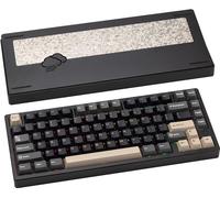 CutiePcs WOBKEY Rainy 75 Aluminum Cocoa Switch Mechanical Keyboard with Superior Acoustics, Wired, BT, 2.4G wireless Connectivity (Pro - Black)