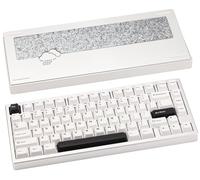 CutiePcs WOBKEY Rainy 75 Aluminum Cocoa Switch Mechanical Keyboard with Superior Acoustics, Wired, BT, 2.4G wireless Connectivity (Pro - Silver)