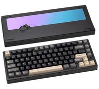 CutiePcs WOBKEY Rainy 75 Aluminum HMX Switch Mechanical Keyboard with Superior Acoustics, Wired, BT, 2.4G wireless Connectivity (Lite - Black)