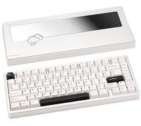 CutiePcs WOBKEY Rainy 75 Aluminum HMX Switch Mechanical Keyboard with Superior Acoustics, Wired, BT, 2.4G wireless Connectivity (Standard - Silver)