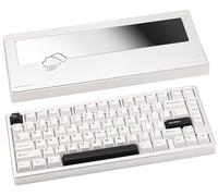 CutiePcs WOBKEY Rainy 75 Aluminum HMX Switch Mechanical Keyboard with Superior Acoustics, Wired, BT, 2.4G wireless Connectivity (Lite - Silver)