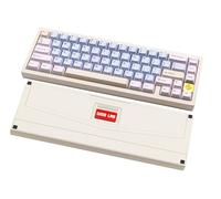 CutiePcs WOBKEY ZEN 65 Wired Mechanical Keyboard, Quick Release CNC Aluminium Case, Hot-Swappable Switches, Tri-Mode (BT/2.4G/USB-C), RGB Backlit, Compatible with Mac & Windows (Lite White)