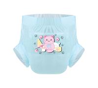 CutiePlusU Adult Diaper 3 Pieces Adult Diapers Sample Maximum Overnight Absorbency - Cute Kitty Blue (Large 37"-47")