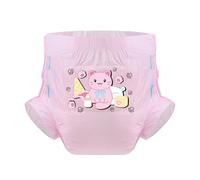 CutiePlusU Adult Diaper 3 Pieces Adult Diapers Sample Maximum Overnight Absorbency - Cute Kitty Pink (Large 37"-47")