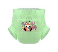 CutiePlusU Adult Diaper 3 Pieces Adult Diapers Sample Maximum Overnight Absorbency Green Baby Fox (Medium 28"-38")