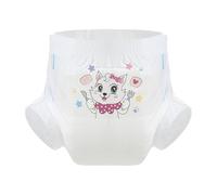 CutiePlusU Adult Diaper 3 Pieces Adult Diapers Sample Maximum Overnight Absorbency - Kitty Dineer Time White (Large 37"-47")