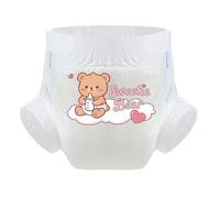 CutiePlusU Adult Nappies Sample 3 Counts Disposable Diaper for Women Men Overnight Incontinence Slip Leak Proof 5000ML Maximum Absorbency-Sweetie Bear White(M 28"-38")