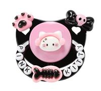 CutiePlusU Adult-Size Pacifier Dummy for Adults DIY Handmade Large Shield - Pink Kitty