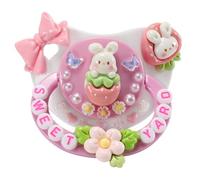 CutiePlusU Adult-Size Pacifier Dummy for Adults DIY Handmade Large Shield - Pink Sweet Yard