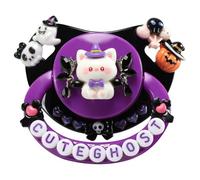 CutiePlusU Large Size Dummy Pacifier DIY Handmade Big Shield Purple Black