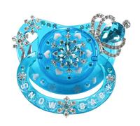 CutiePlusU Large Size Pacifier Big Shield Crystal Blue Soother