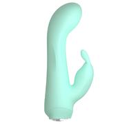 Cuties Mini 4 - rechargeable bunny clitoral vibrator with arm (green)
