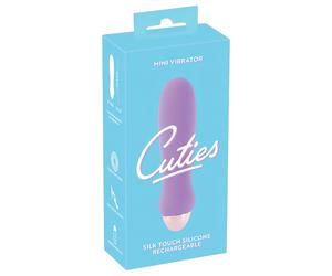 Cuties Mini Purple - Rechargeable Silicone Wand Vibrator (Purple)