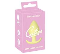 Cuties Mini Silicone Butt Plug - Yellow (3.1cm)