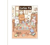 Cuties Pie Coloring Book: Kawaii Animal Coloring Book, Big, Simple, Relax Stress Designs