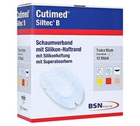 CUTIMED Siltec B Foam Dressing 7 x 10 cm Oval Pack of 12