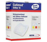 Cutimed Siltec Foam B Haftr. Verb. 10 x 10 cm Pack of 12)