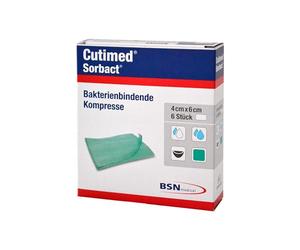 Cutimed, Sorbact Dressings 200 g, White, 4 x cm, Pack of 6