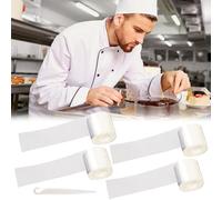 Cutiolly Cake Edge Film, Transparent Acetate Roll, 4 x 6 cm Cake Edge Film, Reusable, Thickened Cake Edge Film, Transparent Roll Cake Collars, Acetate Film for Cakes, Cake Decoration, Chocolate