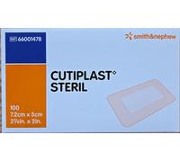 Cutiplast Sterile Conformable Fabric Island Dressing, 7.2x5 cm (100 Count)