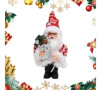 CutitiUU 19 CM Traditional Santa Claus Figure,Standing Santa Claus Figurines,Father Christmas Standing Ornament,Red Father Christmas Ornaments,Xmas Decoration Ornament for Living Room,Fireplace (A)