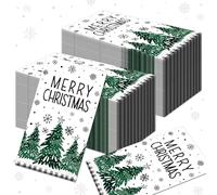CutitiUU 2 Pack 40 Pcs Christmas Guest Napkins,2-Ply Children Theme Xmas Decoupage Tissue Paper Napkins,Paper Napkins Colorful for The Christmas Table,Christmas Party Napkins (Christmas Tree)