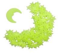 CutitiUU 200PCS Stars & 1 Moon for Kids Bedroom,Adhesive 3D Glowing Stars in The Dark Luminous Plastic Wall Stickers,Glow in The Dark Star Stickers,Baby Room - Safe,Shiny Star for Ceiling