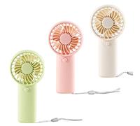CutitiUU 3PCS Mini Handheld Fan,AAA Battery Operated,Portable Handheld Pocket Fan,Personal Exquisite Pocket Powerful Cooling Travel Desk Fan,Green, Pink, White,for Girl kids Women Men Office
