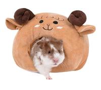 CutitiUU Guinea Pig Bed House Warm Hamster House Cave Cozy Hamster Rabbit Bed Washable Small Animal House Cage Accessories Soft Small Pet Bed for Little Rabbits,Guinea Pigs,Hamsters,Chinchilla (A)