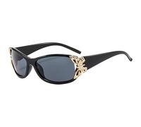 CutitiUU PC Wrap Around Rectangular Butterfly Sunglasses,UV400 Protection,Polarized Sunglasses Womens UV Protection,Trendy Retro Shades,for Driving Outdoors