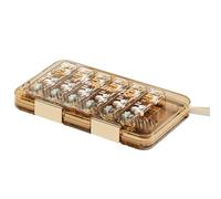 CutitiUU Pill Boxes 7 Day 3 Times A Day,Weekly Pill Organiser,Weekly Pill Box Organiser Large Daily Pill Box 7 Day 21 Compartments,Daily Pill Organiser,Portable Daily Tablet Organiser (Coffee)