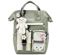 CutitiUU School Bags for Girls,Kawaii Backpack School Bags for Girls,16-inch Japanese-style backpack+badge charm,Large-capacity backpack suitable for middle high school, and college students