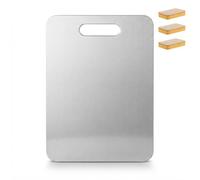 Cutium Titanium Cutting Board, Food-Grade Pure Titanium, 1 mm Thick，29×20cm