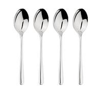 Cutlery 18/8 Stainless Steel Spoon 4pc Set Sphere Glim & Glam Silver One Size